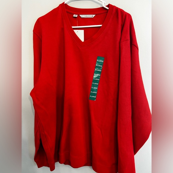 Cutter & Buck Sweaters Mens Cutter And Buck V Neck Cotton Sweater